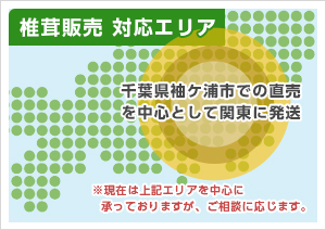 椎茸販売 対応エリア